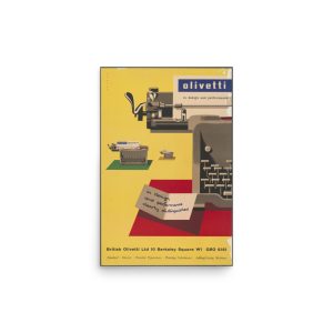 Olivetti, in design and performance, 12"x18"